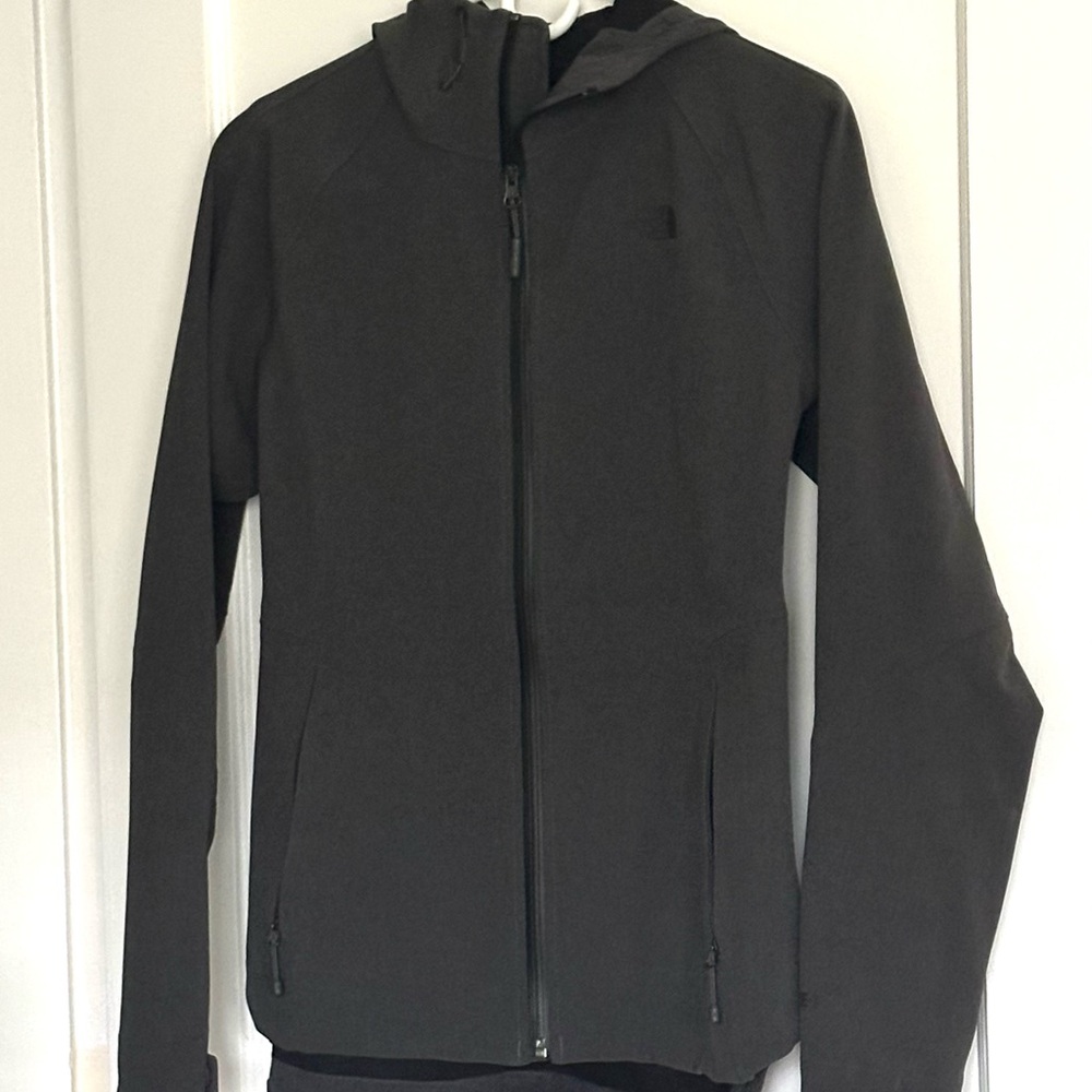 The North Face Women's Dark Gray Hooded Softshell Jacket